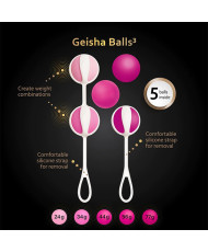 Gvibe - Boules de Geisha 3 Rose Sucre